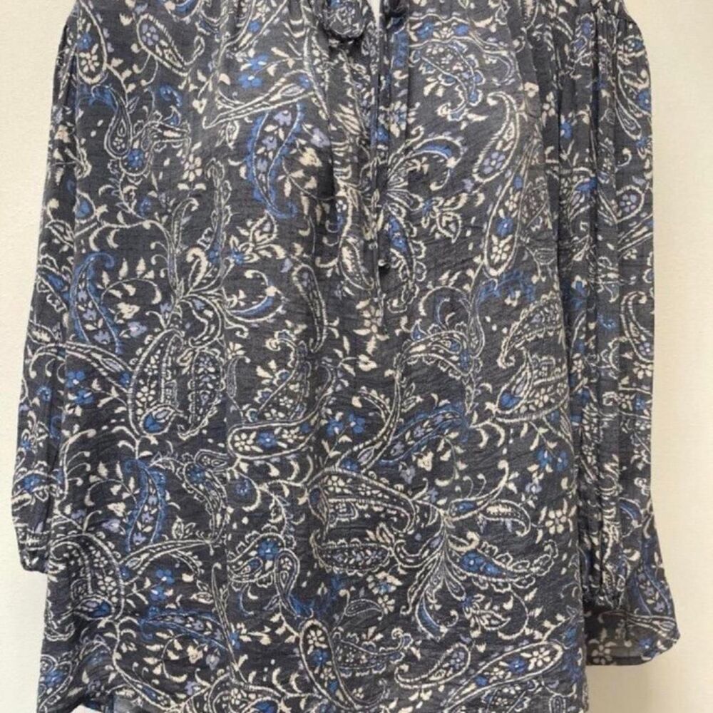 Zac & Rachel Women's Size XL Blue and Navy Blouse